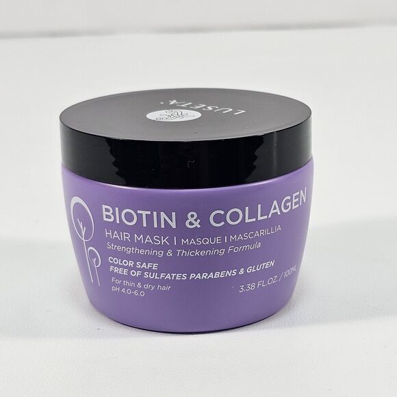 Luseta Biotin & Collagen Hair Mask Treatment 100mL Jar for Dry Thin Hair New - Picture 6 of 6